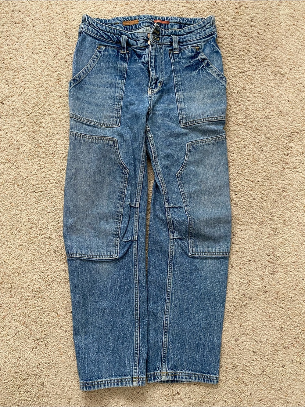 Pilcro The Wanderer Double Knee Jeans with Repair. 29.